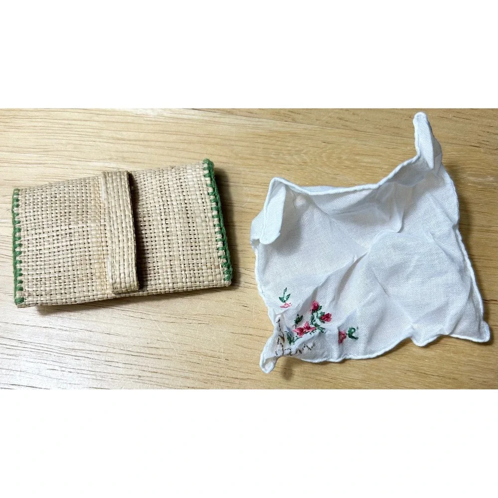 American Girl Kit Kittredge Woven Purse & Handkerchief SET Meet Accessory